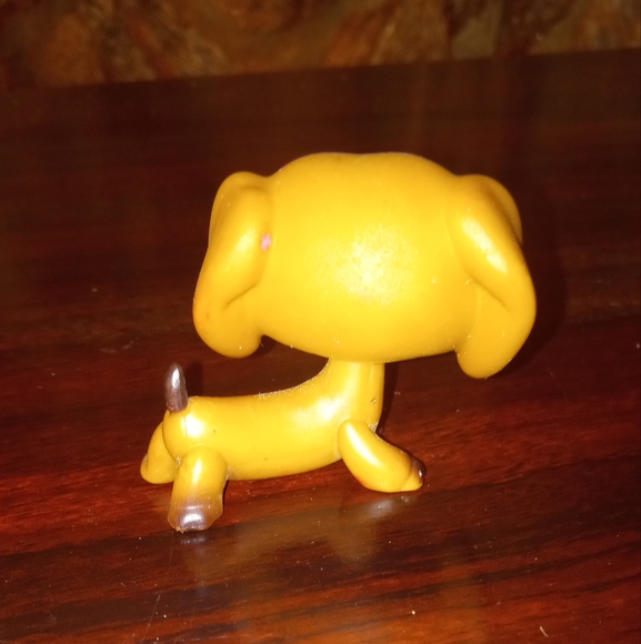 Rare LPS #518 Brown Tan Blue Eyes Dachshund Puppy Dog - Picture 2 of 3